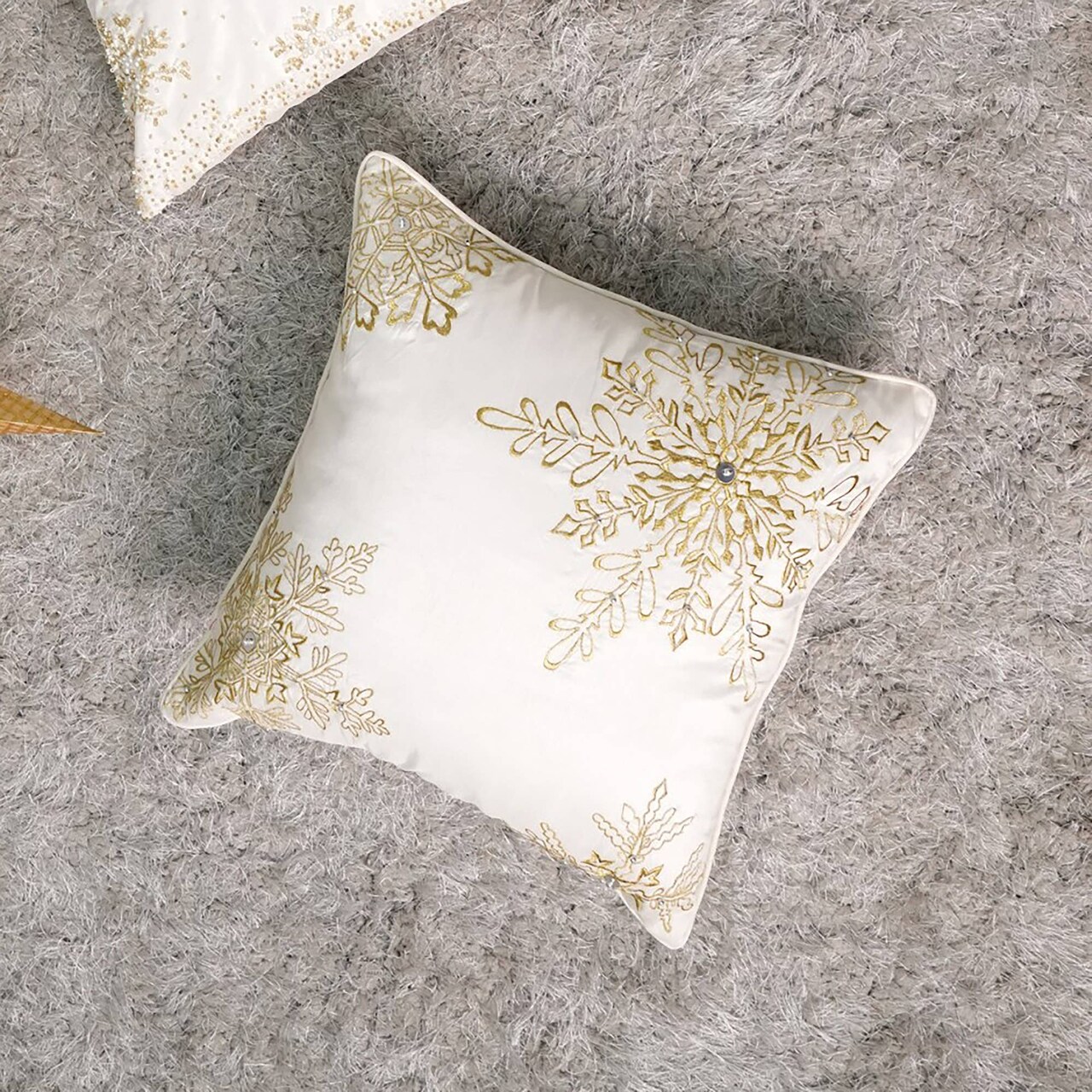 Throw Pillow | Decorative Snowy Dreamscape Pillow – Winter-Inspired Cushion for Cozy Home Décor | 18"x18"